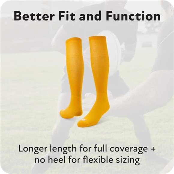Sof Sole All Sport Over-The-Calf Team Athletic Performance Socks (2 Pair) - Picture 5 of 7